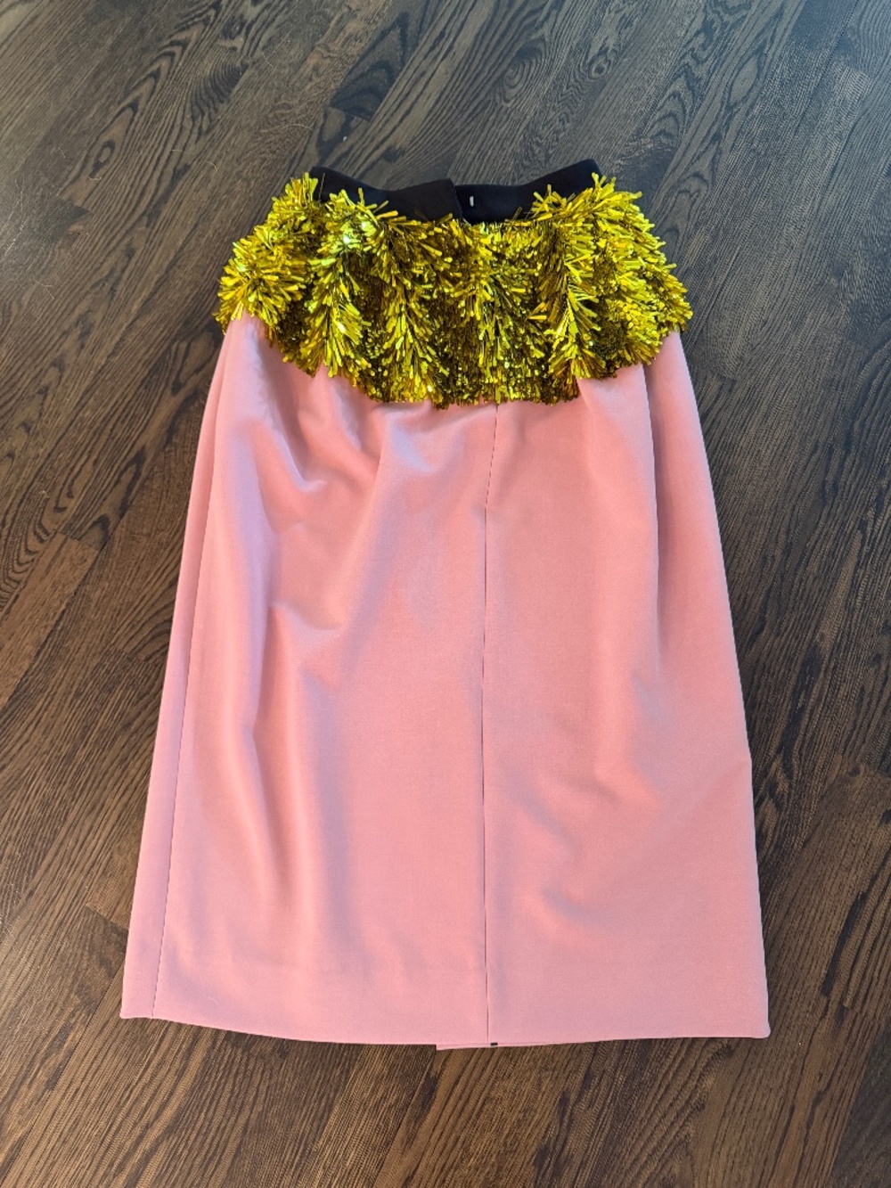 Stunning Rachel Comey Skirt with gold tassel top in pink and black. Size 4.